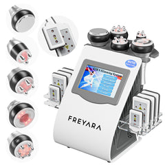 FREYARA 6-in-1 40K Cavitation Machine with RF, Vacuum & Lipo Laser Pads