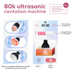 FREYARA 3-in-1 80K Cavitation & RF Face and Body Care Machine