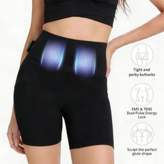 FREYARA EMS-BodyFirming J12, EMS & TENS Dual-Pulse Sculpting Shorts,8 Modes & Heat for Visible Lifting, Firming & Strengthen Core