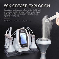 FREYARA 6-in-1 80K Cavitation Machine with Standard Lipo Laser Pads