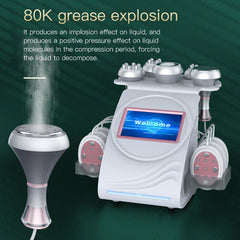 FREYARA 6-in-1 80K Cavitation Machine with EMS Lipo Laser Pads