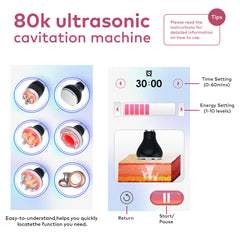 FREYARA 6-in-1 80K Cavitation, Multipolar RF, Vacuum & EMS System