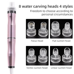 FREYARA HOBA - FacialClean 1.0 Plus,Deep Cleaning Vacuum Blackhead Remover Device Spray Water Injection Hydro Jet 8 Head Oxygen Small Bubbles Beauty Machine