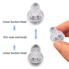 Mini Small Bubbles Beauty Machine Crystal Head Original Replacement Head, A Set of 8, 4 Types of Crystal Heads
