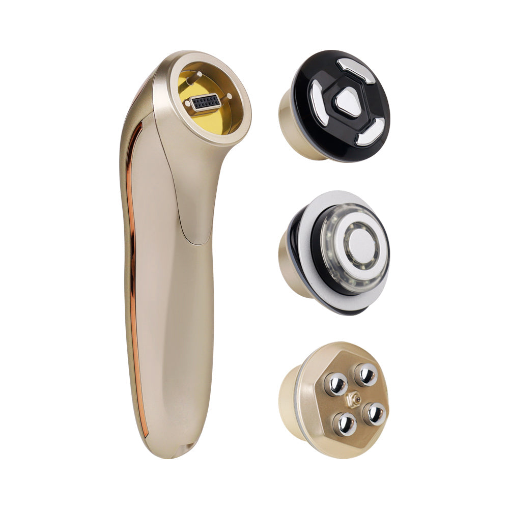 FREYARA Ultimate At-Home RF + EMS + LED Triple-Tech Anti-Aging Facial Beauty Device for Erase Wrinkles, Lift, Tighten, Firming, Skin Glow