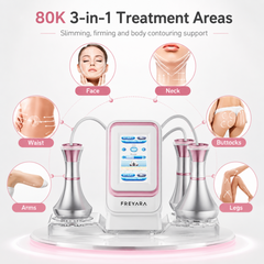 FREYARA 3-in-1 80K Cavitation & RF Face and Body Care Machine