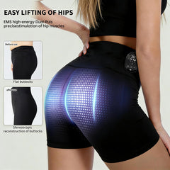 FREYARA EMS-BodyFirming J12, EMS & TENS Dual-Pulse Sculpting Shorts,8 Modes & Heat for Visible Lifting, Firming & Strengthen Core