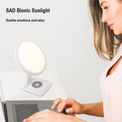 FREYARA LED-Happy Light 2.0,Multifunctional SAD Light Therapy Lamp with Wireless Charging,10000Lux Sunlight Lamp for Mood Relief