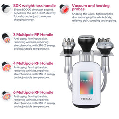 FREYARA 5-in-1 80K Cavitation Machine with RF & Vacuum