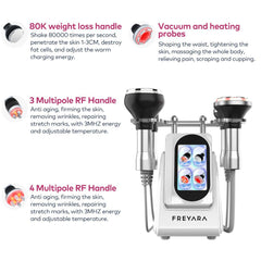 FREYARA 4-in-1 80K Cavitation, RF & Vacuum Face and Body Care Machine