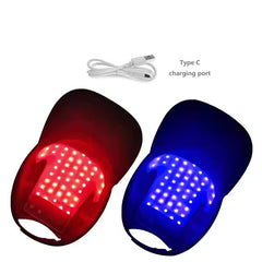 FREYARA 70-LED Red & Blue Light Hair Growth Cap