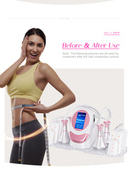 FREYARA 6-in-1 80K Cavitation Machine with RF, Vacuum & Lipo Laser Pads