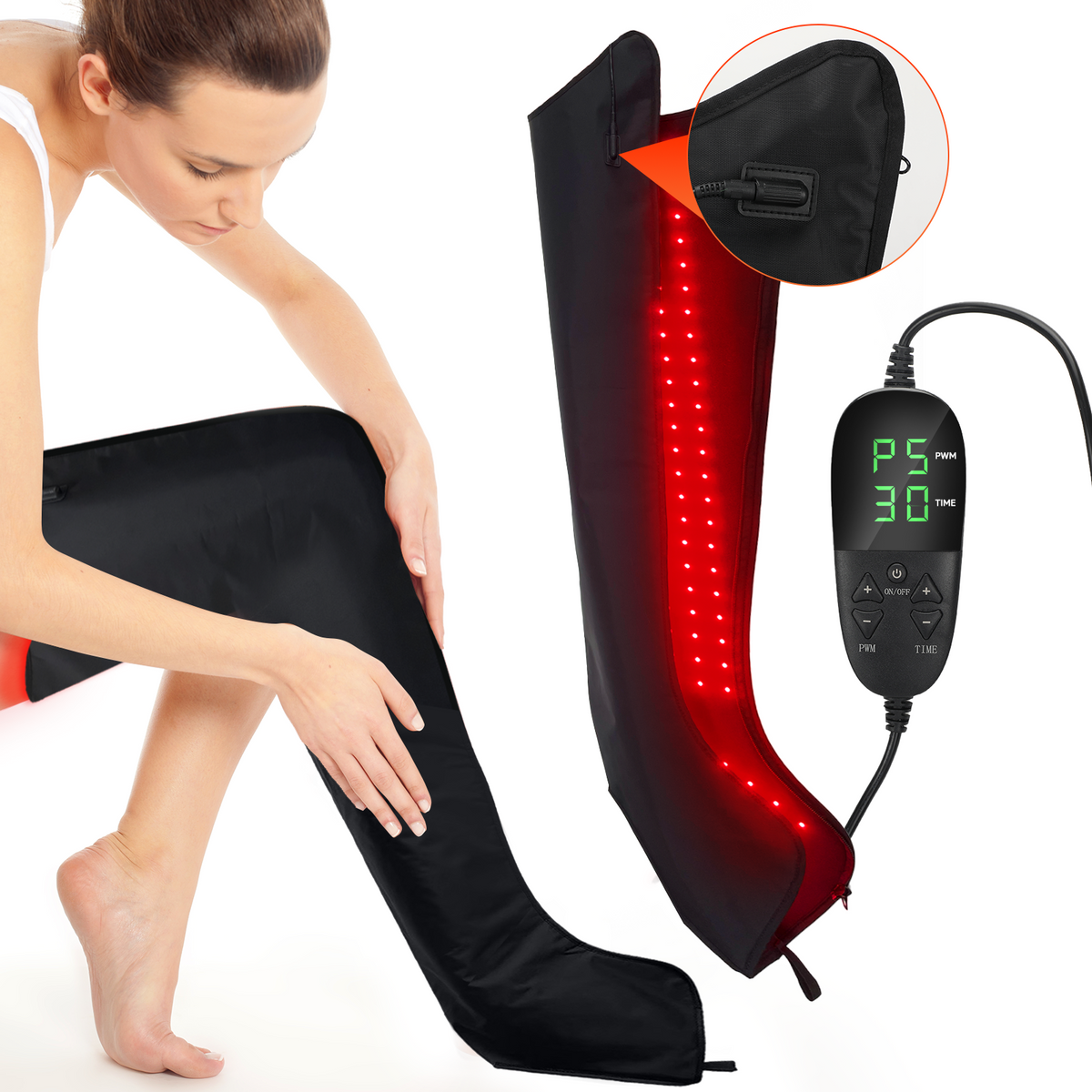 FREYARA 528-LED Full-Leg & Foot Red Light Therapy Boot