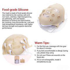 3-in-1 LED Micro-Vibration Massage Face Mask,Enhances Serum Absorption , Boosts Collagen,Lift and Brighten Skin
