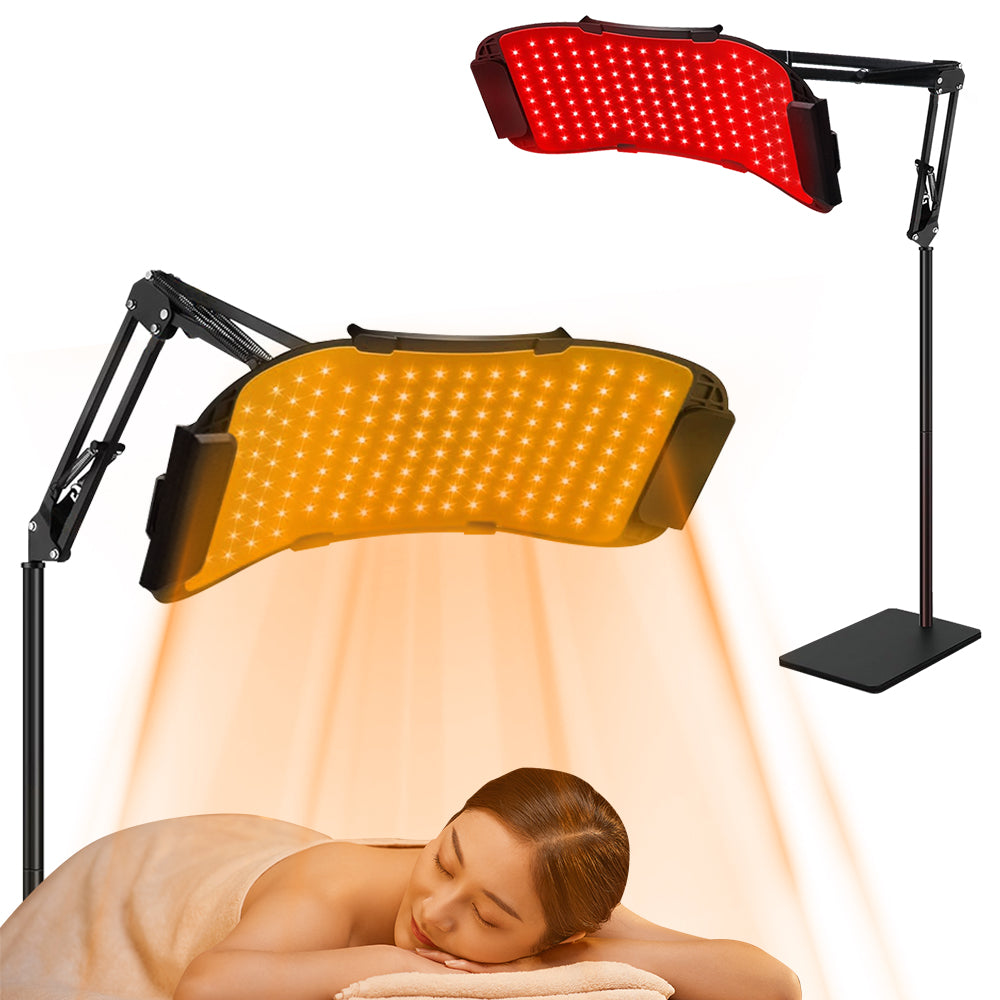 5 Wavelength Professional-Grade 132LED Light Therapy Panel Device for Face & Body , Fade Acne, Boost Collagen & Glow