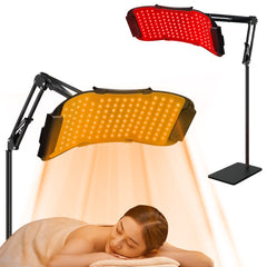 5 Wavelength Professional-Grade 132LED Light Therapy Panel Device for Face & Body , Fade Acne, Boost Collagen & Glow