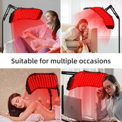 5 Wavelength Professional-Grade 132LED Light Therapy Panel Device for Face & Body , Fade Acne, Boost Collagen & Glow