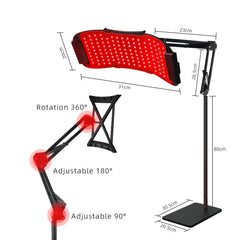 5 Wavelength Professional-Grade 132LED Light Therapy Panel Device for Face & Body , Fade Acne, Boost Collagen & Glow