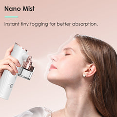 FREYARA 2-in-1 Anti-Glycation Face Nano Spray and Home Thermage Beauty Device, Reverse Sugar Damage, Boost Collagen, Serum Infuser, Deeper Absorption and Hydrating
