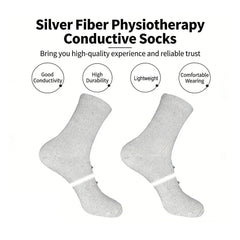 Silver Fiber EMS Micro Electric Compression Socks Home Physiotherapy Device, Foot Recovery and Circulation Support