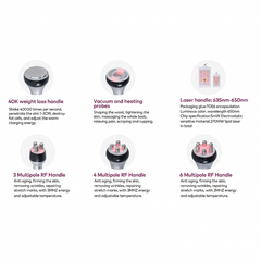 FREYARA 6-in-1 40K Cavitation Machine with RF, Vacuum & Lipo Laser Pads