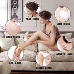 IPL Laser Hair Removal Permanent at Home, Ice Painless for Full Body, 999999 Flashes, 5 Levels, FDA Certified, CA Plug